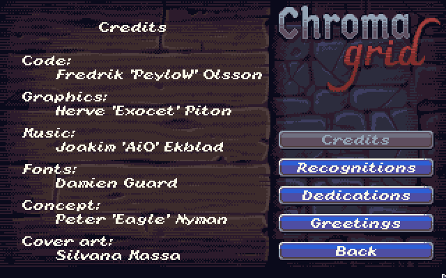 Chroma Grid atari screenshot